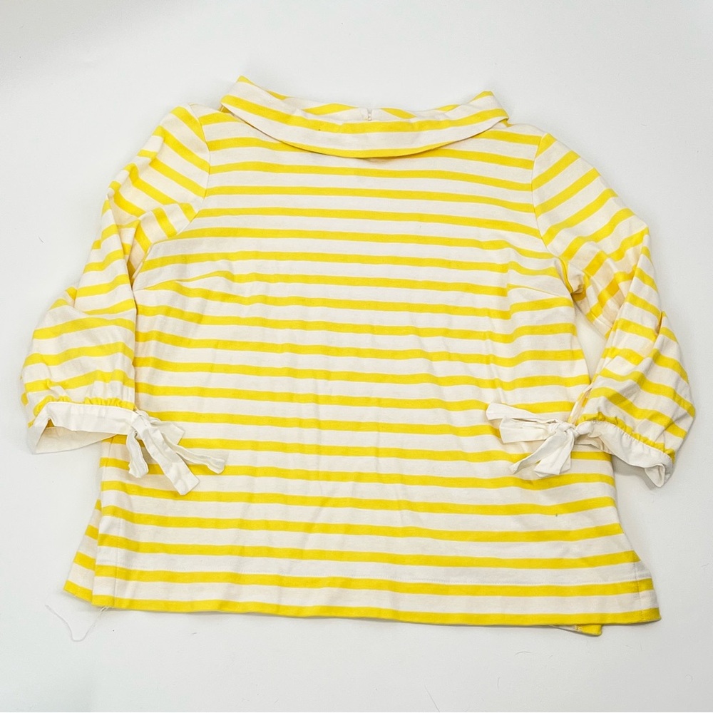 Talbots Yellow and White Striped Women's Top